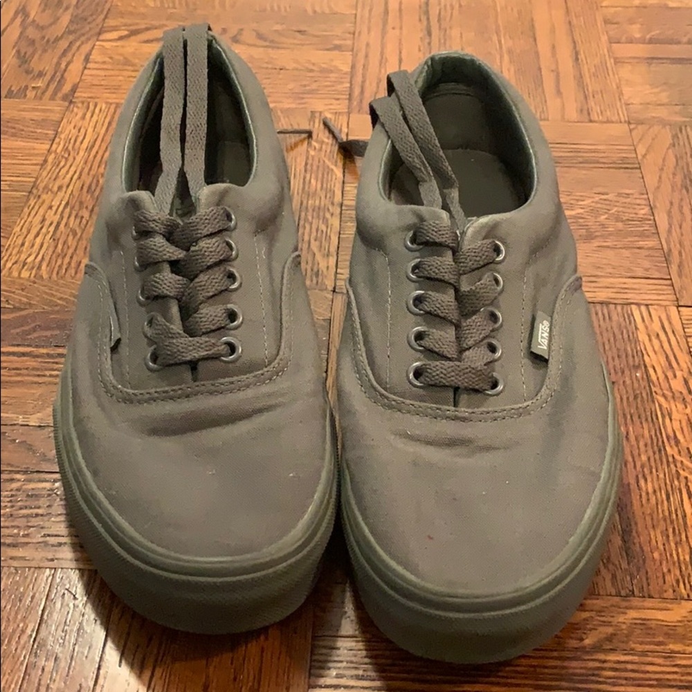 All Grey Vans with Grey Rubber